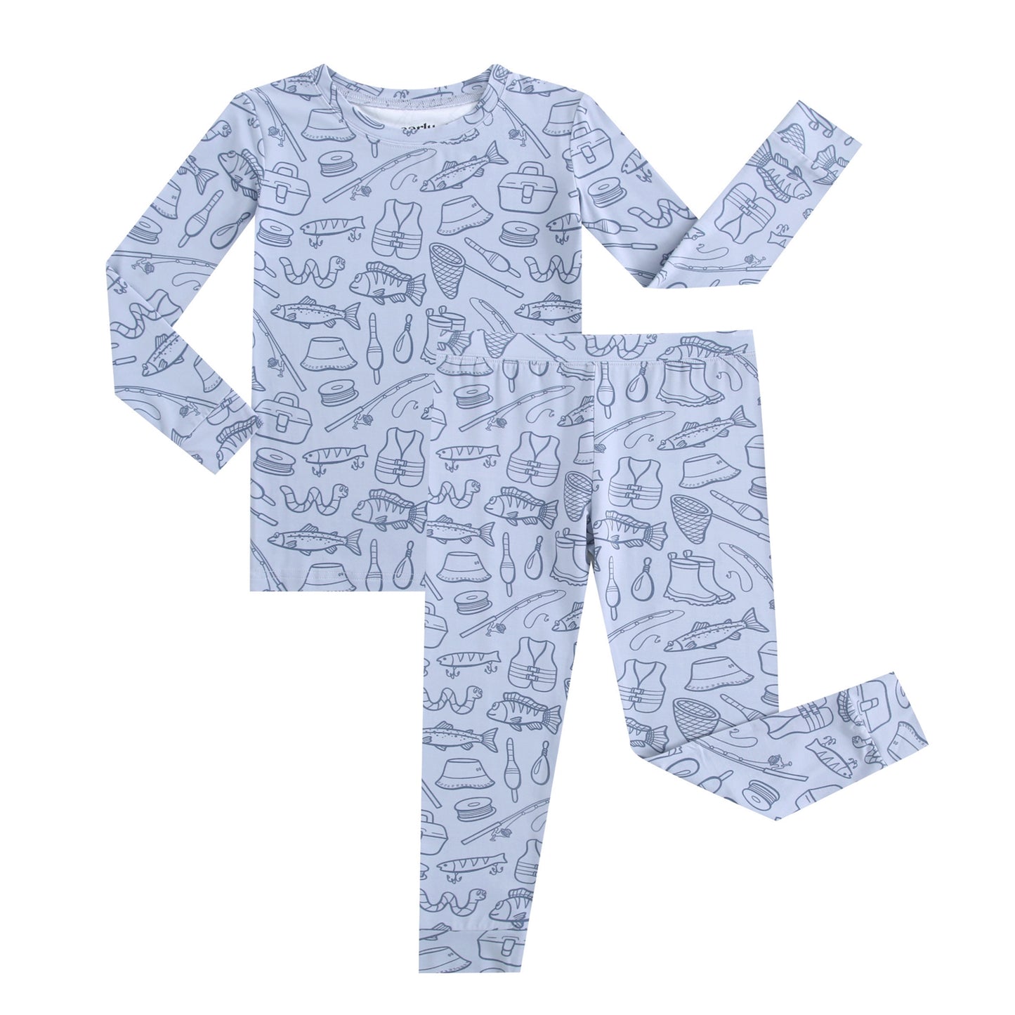 Bamboo 2-Piece Pjs - Fishing