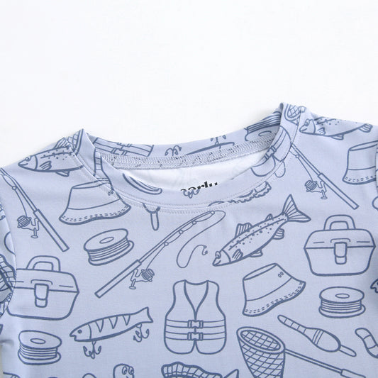 Bamboo 2-Piece Pjs - Fishing