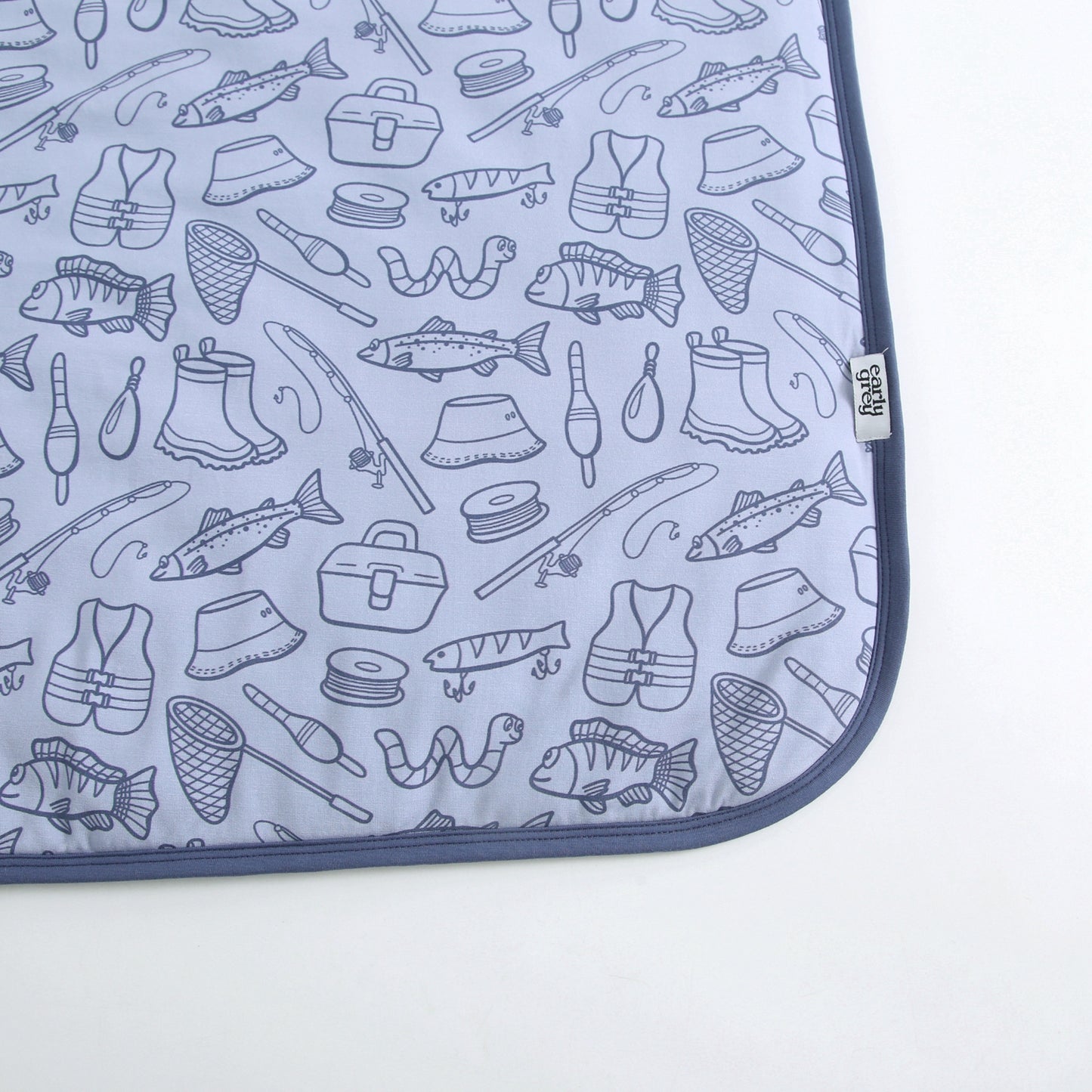Quilted Bamboo Blanket - 50x70 - Fishing