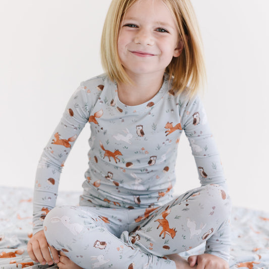 Bamboo 2-Piece Pjs - Woodland Animals