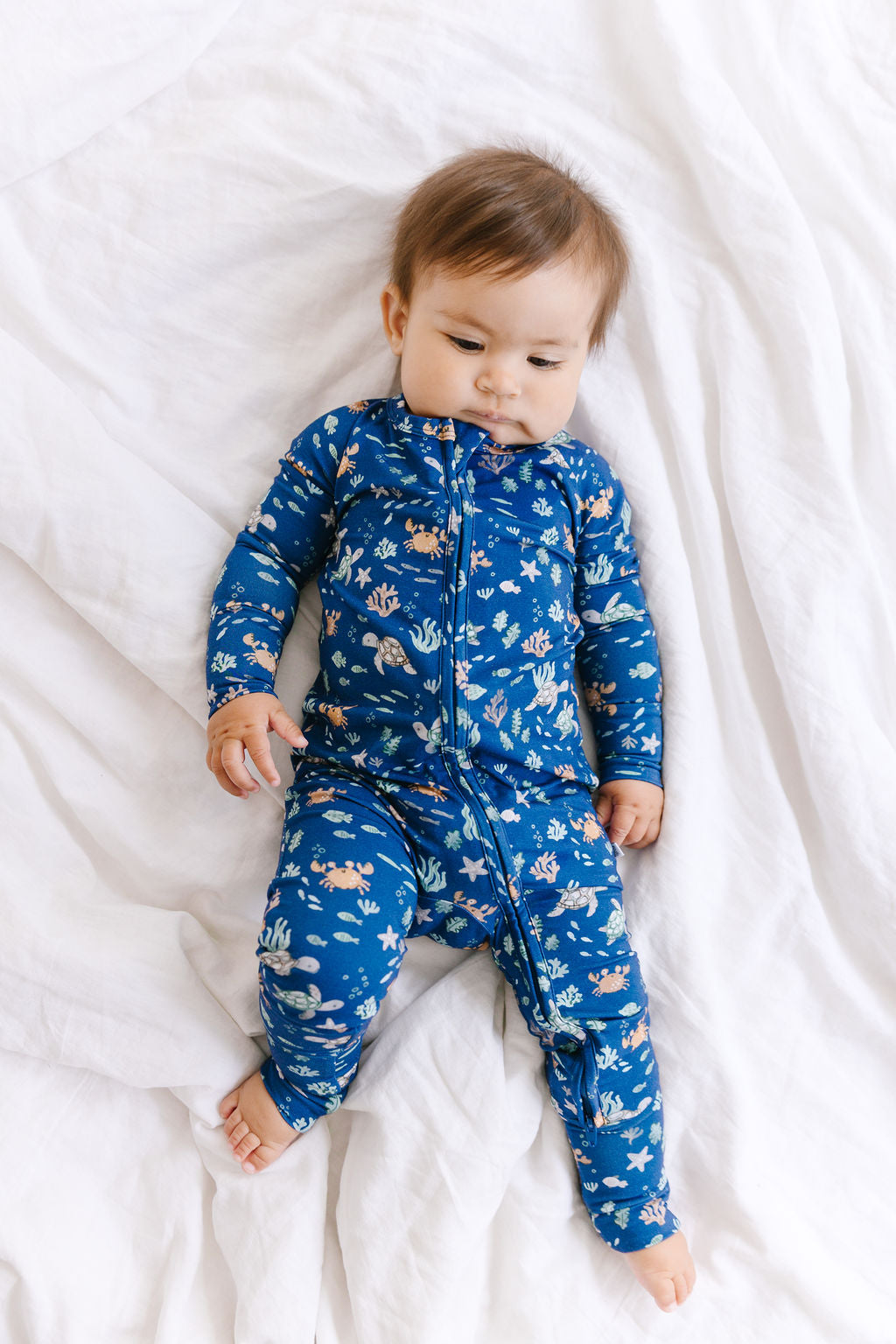 Bamboo Zip Sleeper - Sea Turtles