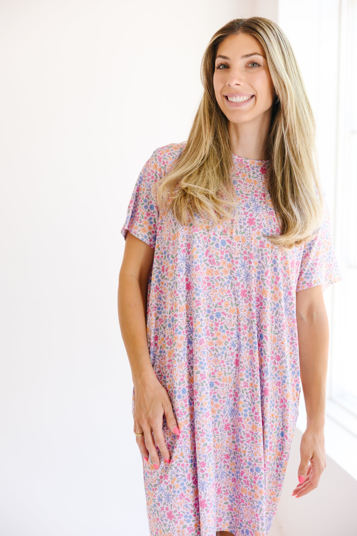 Women's Lounge Dress - Stella Floral