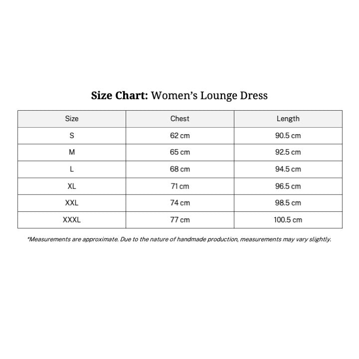 Women's Lounge Dress - Dark Teal Wildflowers